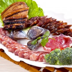 广州酒家腊味礼盒 五福临门腊味礼盒1250g 6902230154468
