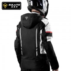 速莱特SULAITE 摩托车骑行服男女四季机车服SLT0605 繁星白/繁星黑 S/M/L/XL/2XL/3XL/4XL/5XL 可选下单备注尺码