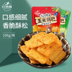 红谷林玉米锅巴 香葱味/麻辣味 106g*1袋 下单请备注口味