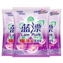 蓝漂 爆渍盐洗衣粉260g*3袋 6922454361763