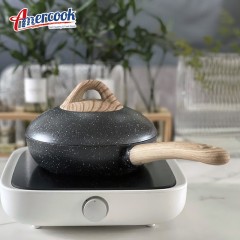 阿米尔 小球锅套装（汤锅+煎锅） AC0112344.16 Ø16*9.5cm  椰子灰6974898474189