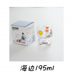 石塚硝子aderia 姆明联名卡通水杯家用果汁玻璃杯海边195ml/花园195ml  可选下单备注类型