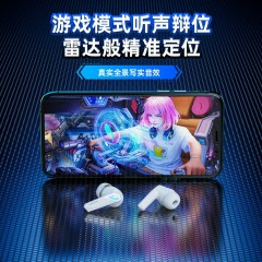 联想thinkplus 电竞专用低延迟游戏无线蓝牙耳机 降噪耳机 GM2Pro白