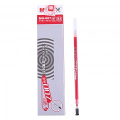 晨光(M&G)文具红色0.5mm子弹头中性笔芯 签字笔替芯 金钻007系列水笔芯 20支装MG007+A6 小软面抄记事本便签本10本(50张)APYHA411