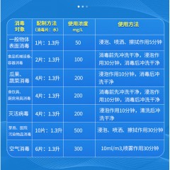 洗得宝 二氧化氯泡腾消毒片100片*2 6933104901833