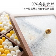 蚕花娘娘 石韵墨影蚕丝被芯 100%桑蚕丝(长丝） 220*240cm 500g