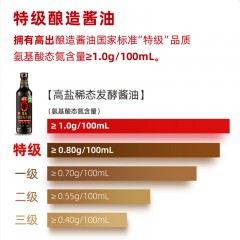 海天 黑豆0金标生抽 500mL*2瓶