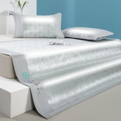 悠梦嘉居 YX-14007 超精密碳光冰丝席三件套 180*200 璀璨星河（内蒙、新疆、西藏、青海、宁夏、甘肃运费另算）
