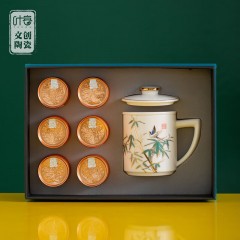 叶客 节节高升 三件杯小罐茶套组