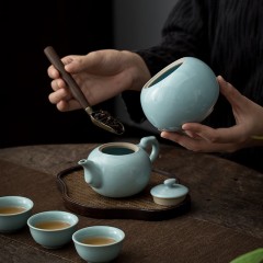 宏裕 由曼-汝窑开片旅行套装JHY-CJ-005 6973861390556