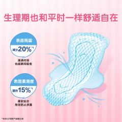 花王 乐而雅零触感超丝薄特长日用25cm卫生巾19片4901301254283