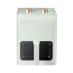 Soseki善思  5L可视空气炸锅 （电子式） SSK-KZ06-IV 象牙白/SSK-KZ06-GR薄荷绿 下单备注颜色