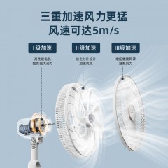 HYUNDAI台式落地两用款风扇（电子款）WT-FS35-P03W 新品条码6971973770167