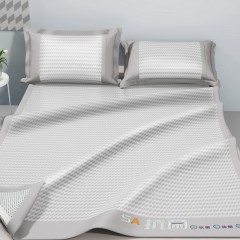 皮尔卡丹菱格冰丝凉席三件套PCAZ-2403 150*200cm 1800g 6976308330528
