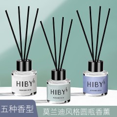 HIBY莫兰迪风格圆瓶香薰水性50ml  香型随机