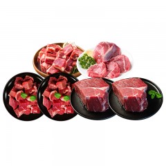 祁连牧歌 张掖黄牛纯肉D款礼盒3000g 6975288923102