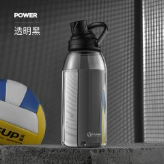 Vanow 塑料夏季健身水杯子男女运动便携水瓶1000ml VTF-1000 6931462801468 暗夜黑，透明黑，军绿色，孔雀蓝，活力红下单备注颜色