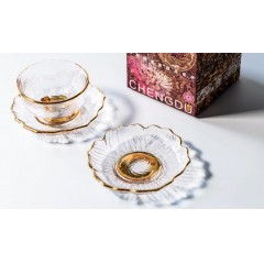 金沙太阳神鸟芙蓉品茗杯套装
