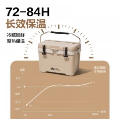 牧高笛 冰川保温箱25L NX22671041 曜石黑/暖沙色/晨雾白 可选下单备注颜色