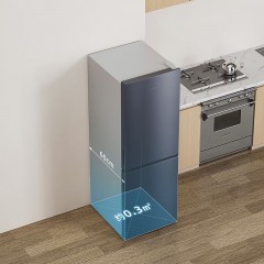 创维（Skyworth）双门冷鲜冰箱两门三温风冷无霜家用大容量冷藏冷冻两用 BCD-189WYC 星耀灰