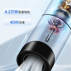 only&home车载吸尘器 大吸力手持无线车家两用手持吸尘器 小型大功率便携式OH-XT01   星空银灰