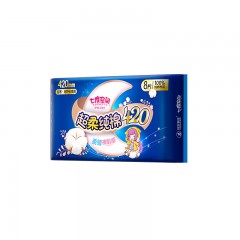 七度空间少女新超薄超特长夜用420卫生巾64片（4包）4QSC6908(包装)ZTA0002466 6903244373371