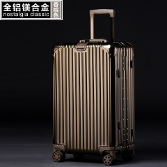 圣夫妮时尚全铝镁合金行李箱拉杆箱旅行箱 20英寸SFN801-20 黑/玫瑰金/红/蓝/钛金/银 6972773224065
