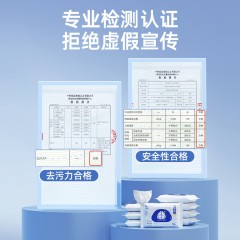 德佑 羽绒服去污湿巾10片*8包