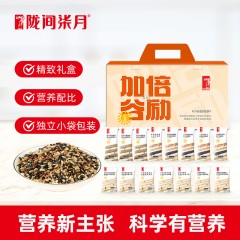 【陇间柒月】 加倍谷励礼盒1.1kg 三色糙米 50g*10、豆浆豆50g*10、杂粮粥100g*10（黑米麦仁粥*3、红米薏仁粥*3、糙米燕麦粥*2、燕麦小米粥*2） 6975316443480