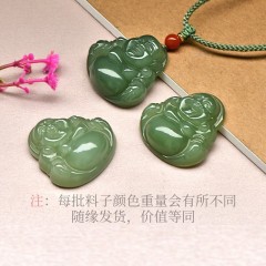 馬传玉和田玉佛工吊坠送白月光三圈手串MCY129