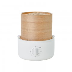 olayks.立时2L竹笼电蒸锅-2层-陶白OLK-03-02A DZG03003