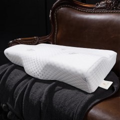 慕思（DeRUCCI）·璞宿蝶形乳胶枕头 酒店天鹅绒面料90%以上泰国进口颈椎枕护颈枕 蝶形乳胶枕【泰国进口+90%含量】一只装 PSZ1-177 6974732742962