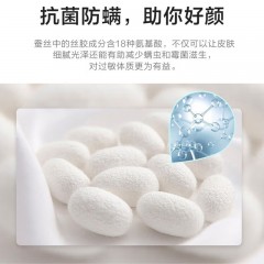 慕思 冬暖夏凉100%柞蚕丝舒适亲肤(中长丝绵)丝柔被子 蚕丝夏被 【蚕丝夏被】200*230cm/400g DSZ1-038 6974732741538