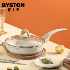 栢士德BYSTON克丽普不沾煎锅BST-1040  偏远另加运费