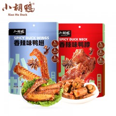 小胡鸭卤味休闲零食组合十二 (鸭翅+鸭脖)