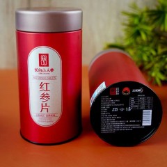 长白山人参   红参片精致桶装100g   6970044562151