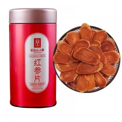 长白山人参   红参片精致桶装100g   6970044562151