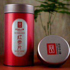 长白山人参   红参片精致桶装100g   6970044562151