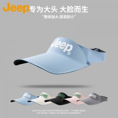 吉普夏季透气防晒遮阳帽子男女同款休闲外出便携空顶运动帽P940NAD335