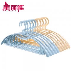 美丽雅 圆肩防滑衣架10支装 6923074092662 偏远地区不发货