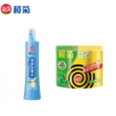 榄菊加大盘艾草型蚊香塑料筒装（40单圈） ➕ 榄菊195ml清新花香驱蚊花露水喷雾
