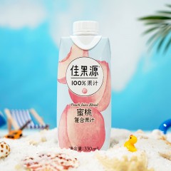 佳果源100%蜜桃复合果汁330ml*12  6972303251042