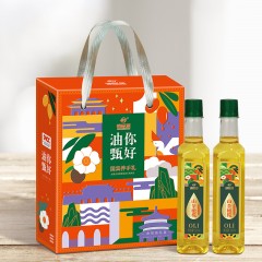 谛品居 山茶橄榄食用植物调和油双支礼盒500ml×2  6971021825368