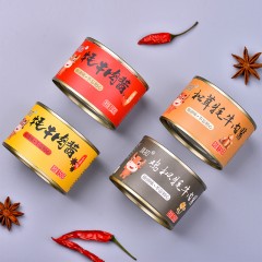 滇初 云南风味牦牛肉酱4种口味各1罐  香辣味，五香味，鸡枞味，松茸味各1罐