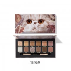 完美日记 探险家十二色眼影-盘09猫咪 14g 6941311529979 全国包邮