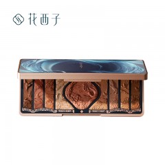 花西子百鸟朝凤浮雕彩妆盘2.0-檀棕朝凤屏-12.8g