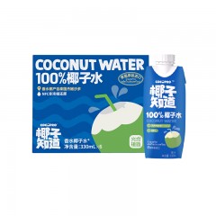 椰子知道【泰国原装进口】100%椰子水330ml*6