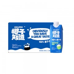 椰子知道【泰国原装进口】100%椰子水330ml*12