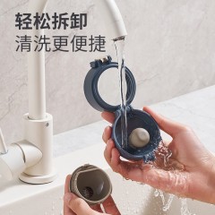 苏泊尔（SUPOR） 保温杯保冷杯316L不锈钢450mL车载杯男女学生杯子KCV45AZ20 粉/灰