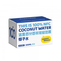 可可满分椰子水330ml*12瓶
